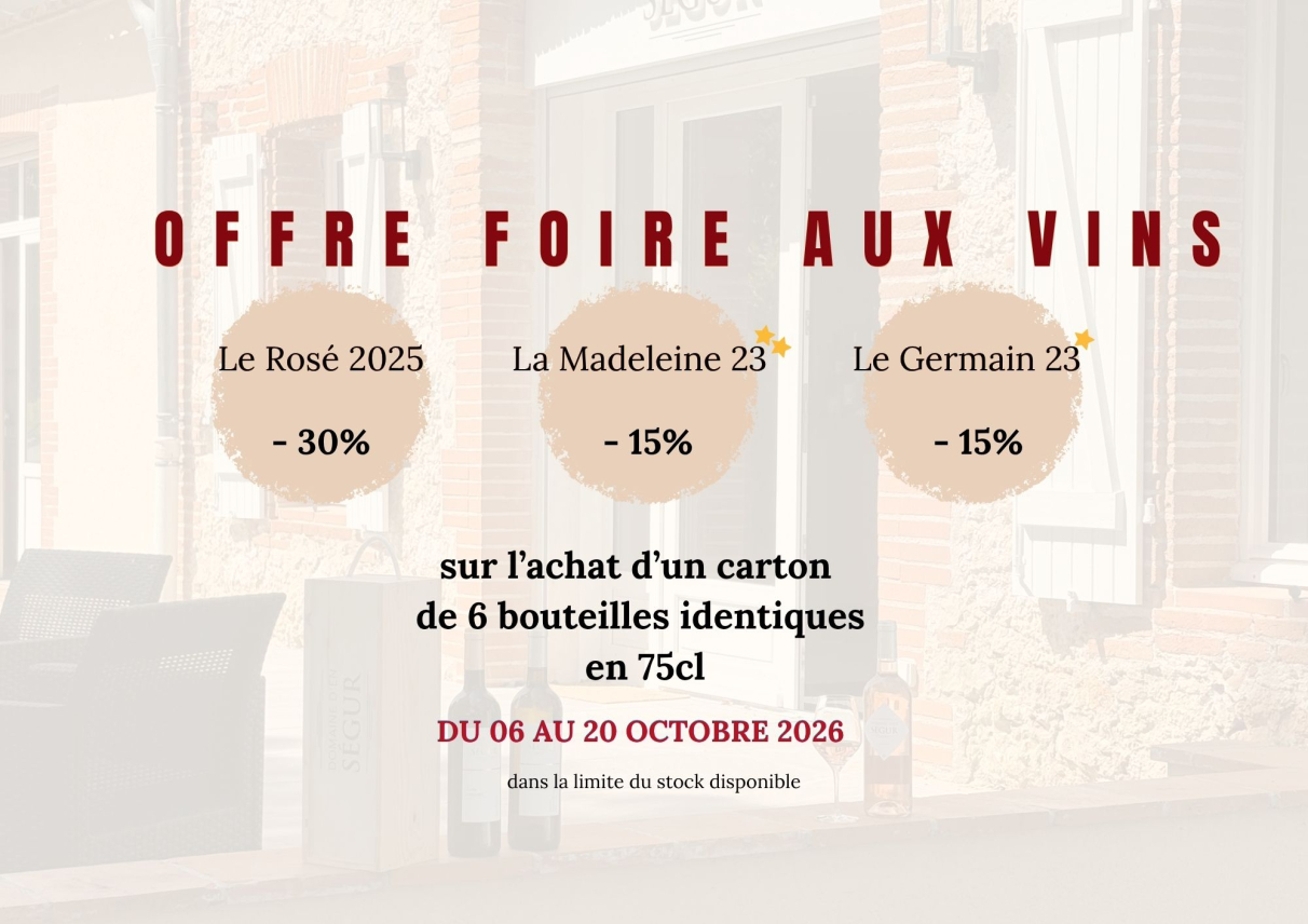 Offre foire aux vins