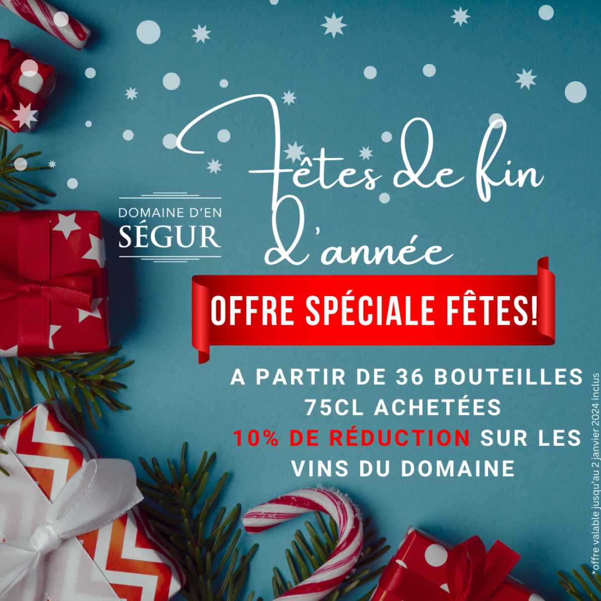 Offre pour les fêtes de fin d'année