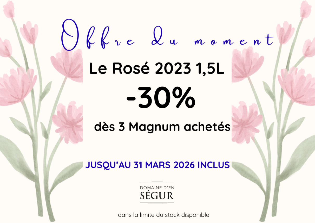 Offre sur le magnum de rose 2023