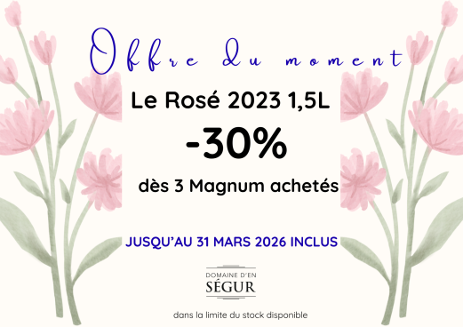 Offre sur le magnum de rose 2023